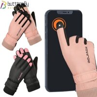 Găng Tay Giữ Nhiệt Chống Gió Chống Thấm Nước Hình Bướm Cho Nữ