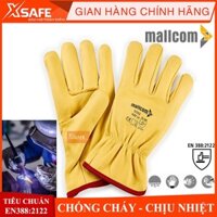 Găng tay hàn Mallcom da cừu mềm mại, chống cháy, chịu nhiệt bao tay hàn dùng cho hàn TIG hàn MIG, luyện đúc - Xsafe