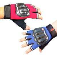 Găng Tay Hở Ngón - Xanh Hoặc Đỏ