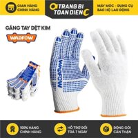 Găng tay lao động Wadfow WKG1801 bao tay dệt kim phủ hạt nhựa PVC, bảo hộ, chống nắng, sửa chữa - Trang bị toàn diện