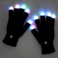 Găng tay LED Đèn đầu ngón tay đầy màu sắc Găng tay sáng cho trò chơi Halloween