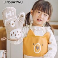 Găng tay lò nướng LINSBAYWU Găng tay nấu ăn nhà bếp chống trượt Nướng bánh