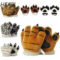 Găng Tay Móng Vuốt Hổ, Găng Tay Móng Vuốt Da Báo Hươu Cao Cổ Động Vật Paw Găng Tay, Thú Nhồi Bông Sáng Tạo Khủng Long Hổ Hoạt Hình Trang Phục