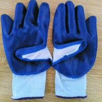 găng tay phủ pu sơn xanh