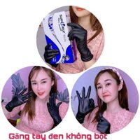Găng Tay Phun Xăm Y Tế Không Bột Hàng Chính Hãng Bao Tay Cao Su Chất Liệu Dẻo Dai