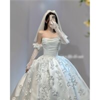 Găng tay ren kết hoa đẹp