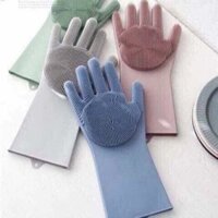 GĂNG TAY SILICON KIÊM MIẾNG RỬA BÁT