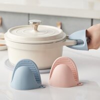 Găng tay silicone cách nhiệt dày cho nhà bếp, chịu nhiệt độ cao, kẹp chống bỏng cho nồi, lò nướng, lò vi sóng đặc biệt