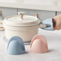 Găng tay silicone cách nhiệt dày cho nhà bếp, chịu nhiệt độ cao, kẹp chống bỏng cho nồi, lò nướng, lò vi sóng đặc biệt