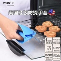 Găng tay silicone chịu nhiệt để xử lý bát đĩa, lò nướng, lò vi sóng, chịu nhiệt độ cao, kẹp tay cầm nồi chống trượt