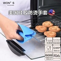 Găng tay silicone chịu nhiệt để xử lý bát đĩa, lò nướng, lò vi sóng, chịu nhiệt độ cao, kẹp tay cầm nồi chống trượt