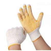 Găng Tay Sợi Len Phủ Hạt Nhựa PVC Chất Lượng Giá Rẻ