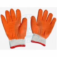 Găng tay sợi tráng nhựa chống trơn loại dày