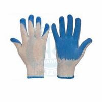 Găng tay sợi tráng nhựa loại dày