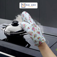 Găng tay sử dụng lò vi sóng Mai Anh House MA02 - Trắng hoa nhí