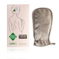 Găng tay tắm tẩy da chết Green Fiber CARE 5, màu xám