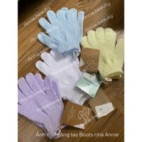 Găng tay tắm & tẩy da chết body nội địa Anh Boots[Bill Uk - bán theo đôi]
