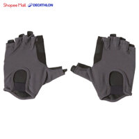 Găng tay tập cử tạ thoáng khí cho nữ xám DECATHLON DOMYOS mã 8595215