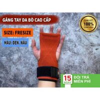 Găng Tay Tập Gym - Dây Kéo Lưng - Strap da bò cao cấp ( Chính hãng Valeo loại 1)