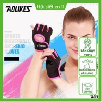 Găng tay tập gym nam nữ Aolikes cao cấp, Găng tay thể thao hở ngón