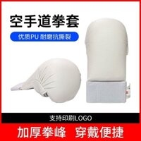 Găng tay tập luyện Karate Găng tay Taekwondo Thiết bị bảo vệ Trẻ em Người lớn Găng tay tập luyện Karate Găng tay bảo vệ thi đấu thực sự