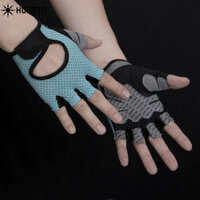 Găng tay tập thể dục HUMTTO dành cho nam, thể thao nửa ngón, lái xe ngoài trời, chống trượt, đi xe đạp thoáng khí, đi bộ đường dài, thiết kế mỏng, găng tay hở ngón tay cho nữ