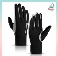 Găng tay thể thao, găng tay cảm ứng, găng tay nam chống nắng,giữ ấm, trượt nước, LoGo phản quang DB14