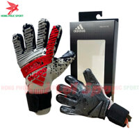 GĂNG TAY THỦ MÔN ADIDAS PREDATOR VER2 KHÔNG XƯƠNG TRẮNG ĐEN ĐỎ