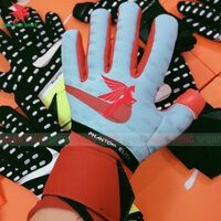 Găng tay thủ môn NIKE không xương màu xanh – đai quấn đỏ