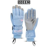 Găng tay trượt tuyết ngoài trời LZEEM, Găng tay màn hình cảm ứng chống nước Găng tay ấm áp mùa đông, Quà tặng Dụng cụ ấm áp chống gió Găng tay bông ấm áp đi xe đạp