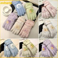Găng tay trượt tuyết trẻ em EVINARIA, Găng tay trượt tuyết màn hình cảm ứng ấm áp mùa đông, Găng tay đi xe chống nước chống trượt thoải mái Câu cá