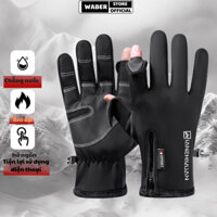 Găng tay vải , Bao tay nam nữ lót nỉ mùa đông WABER Tất tay len thể thao chống trơn trượt giữ ấm tốt