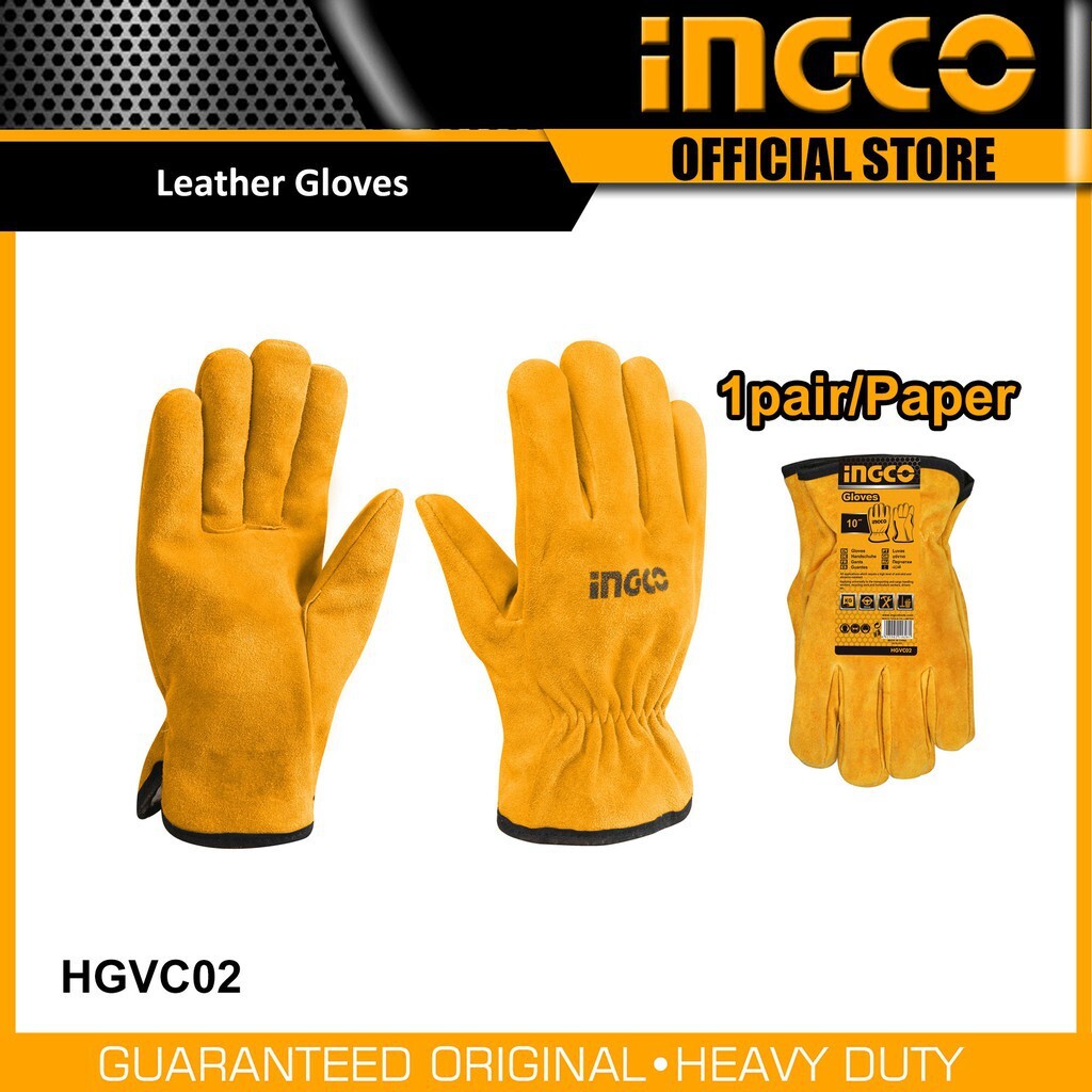 Găng tay vải da Ingco HGVC02