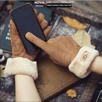 Găng tay vải nam nữ ,Bao tay NOVA lót nỉ thể thao chống trơn trượt ,Tất tay len mùa đông giữ ấm tốt
