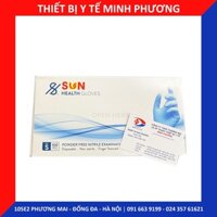 Găng tay xanh y tế không bột Sun Health Gloves