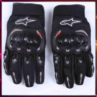 Găng Tay Xe Máy - Bao Tay Đi Phượt  Monter - Kawasaki -  Probike - Fox Full Ngón Có Gù Bảo Vệ Chuyên Moto basic