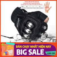 Găng tay xe máy cụt ngón bọc thép dành cho anh em lái xe,  phượt thủ Sois Store