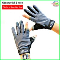 ❇❁Găng tay xe máy, đạp hở 2 ngón Sport - Chống trượt, nắng, Cảm ứng sử dụng điện thoại