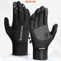 Găng tay xe máy mùa đông cảm ứng cao cấp GX13 có lót nỉ mềm ấm, chống trượt, ôm tay, đệm da PU chống tê mỏi | GSUN HN