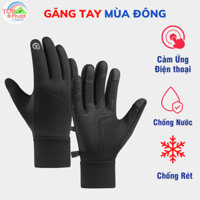 Găng tay xe máy mùa đông chống nước giữ ấm, cảm ứng điện thoại Outdoor