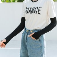 Găng Tay Xe Máy, Ống Tay Chống Nắng Nam Nữ GT02 - Đen