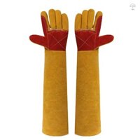Găng Tay Xử Lý Động Vật 23.6 Inch Da Chống Cắn Găng Tay Thú Cưng Cho Mèo Chó Chim Rắn Đa Năng Chống Trầy Xước Đệm Găng Tay Làm Việc
