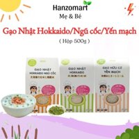 Gạo ăn dặm Nhật Hokkaido / gạo hữu cơ yến mạch cho bé ăn dặm 500gr