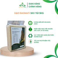 Gạo Basmati Sức Khỏe Xanh - Túi 5kg - ngăn ngừa tiểu đường, nhập khẩu chính hãng từ Ấn Độ