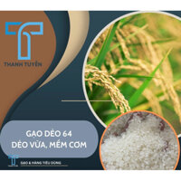 Gạo Dẻo 64 Dẻo Vừa Mềm Cơm Bao 5Kg