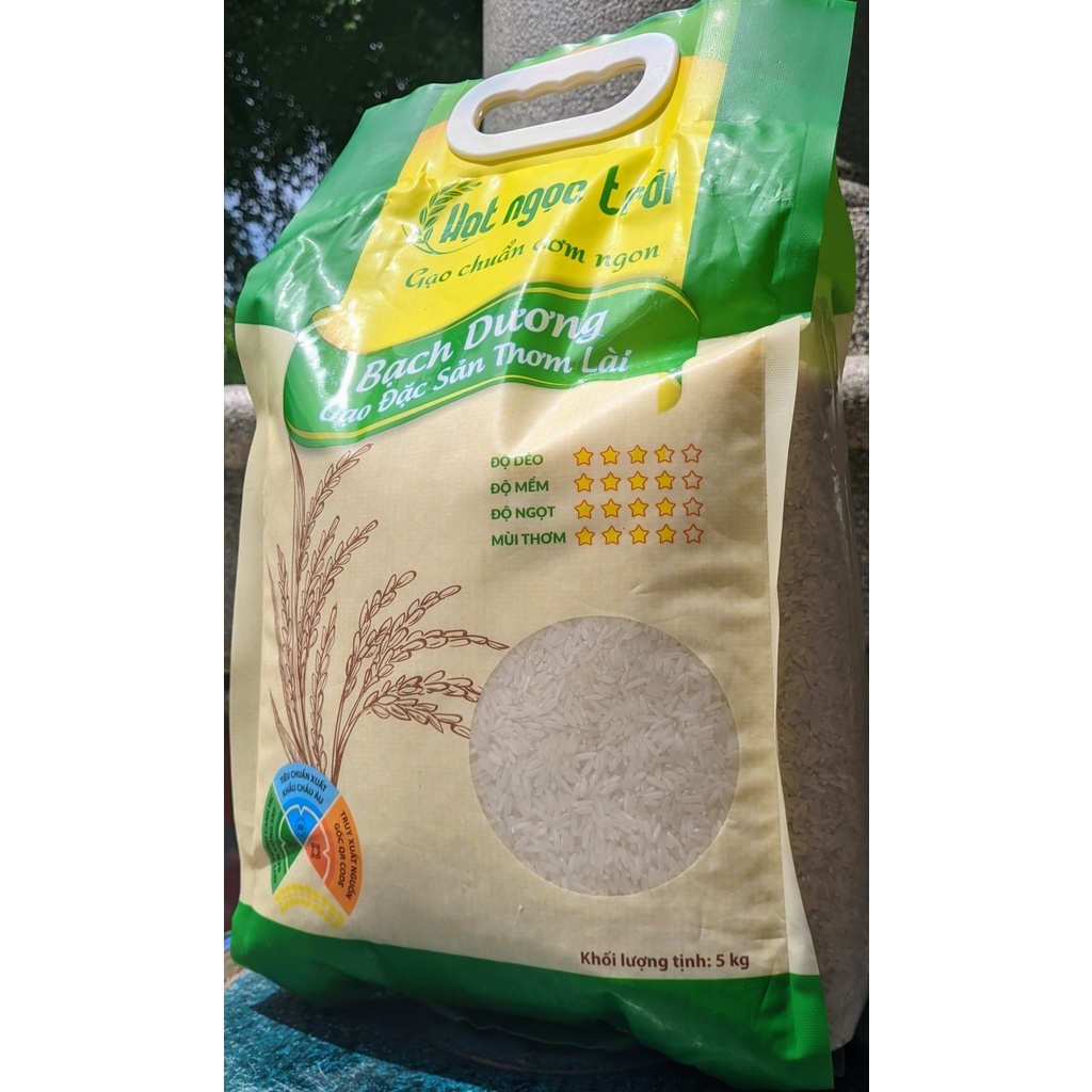 Gạo Hạt Ngọc Trời Bạch Dương túi 5kg