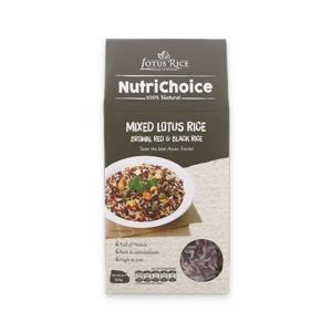 Gạo hỗn hợp Tấm Cám Lotus Rice NutriChoice hộp 0,5kg