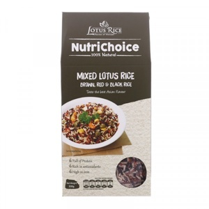 Gạo hỗn hợp Tấm Cám Lotus Rice NutriChoice hộp 0,5kg