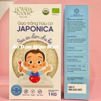 Gạo hữu cơ Japonica Hoa Sữa 1kg cho bé ăn dặm
