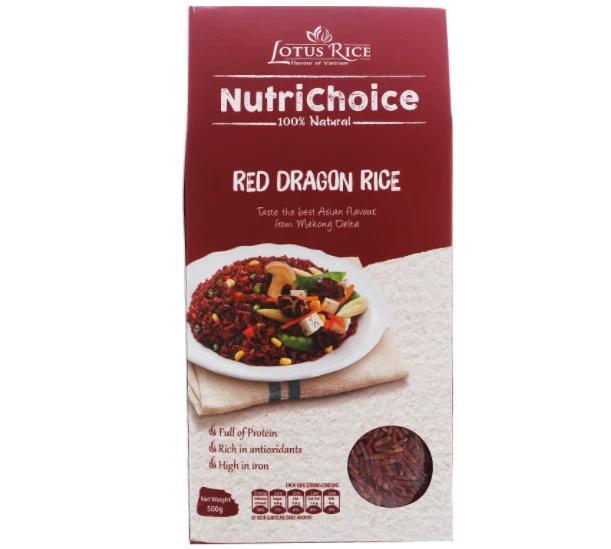 Gạo huyết rồng Lotus Rice NutriChoice hộp 0,5kg